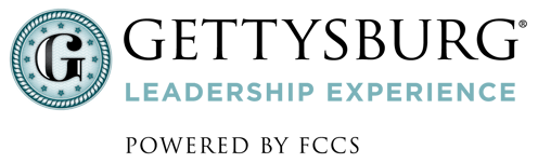 Logo for Gettysburg Leadership Experience Powered by FCCS